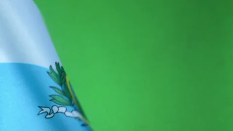 Flags of the world, flag of Republic of San Marino on green screen Stock Footage 327344171