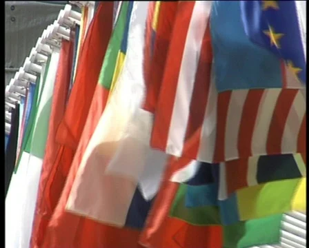  FLAGS OF THE WORLD FLYING Stock-Footage 567230