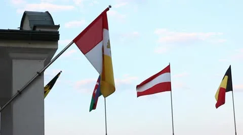 Flags of the world Video stock 12127732