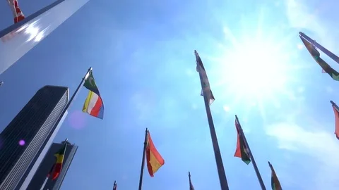Flags of the world Stock Footage 78145626