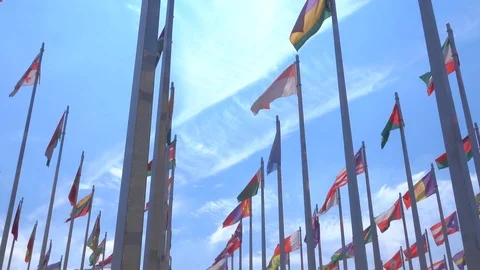 Flags of the world Stock Footage 78145894