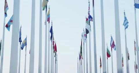 Flags Of The World Stock Footage 138266168
