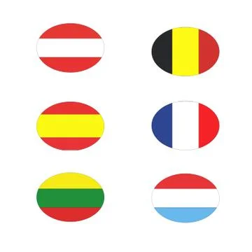 Flags of the world Stock Illustration