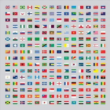 Flags of the world イラスト素材