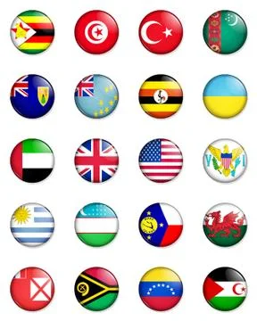 Flags of the world 스톡 일러스트
