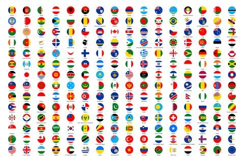 Flags of the world Stock Illustration