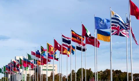 Flags of the world Stock Photos