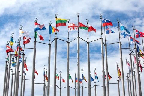 Flags of the world Stock Photos