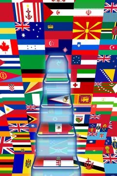 Flags from the world Stock Photos