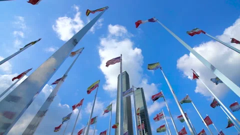 Flags of the world,slow motion 스톡 동영상 99847471