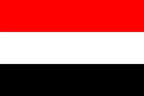 Flags of Yemen Stock Illustration