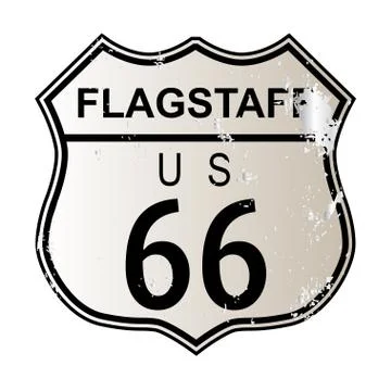 Flagstaff Route 66 Stock Illustration