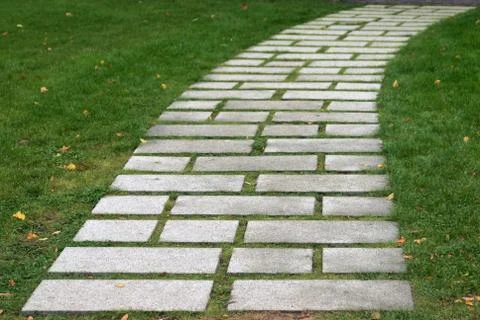 Flagstone walkway Stock Photos