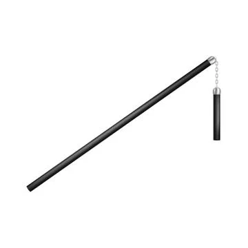 Flail in black design with chain Stock Illustration