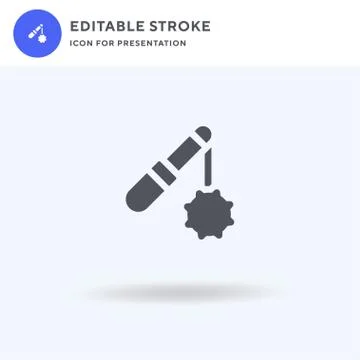 Flail icon vector, filled flat sign, solid pictogram isolated on white, logo Stock Illustration