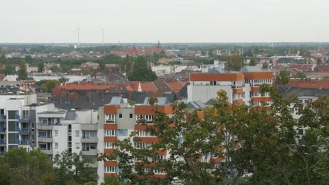 Flak Tower – No camera movement with view over Berlin 動画素材 79996955