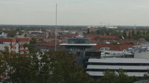 Flak Tower – Pan Shot with view over Berlin Stock-Footage 79996944
