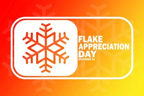 Flake Appreciation Day Illustrazione stock