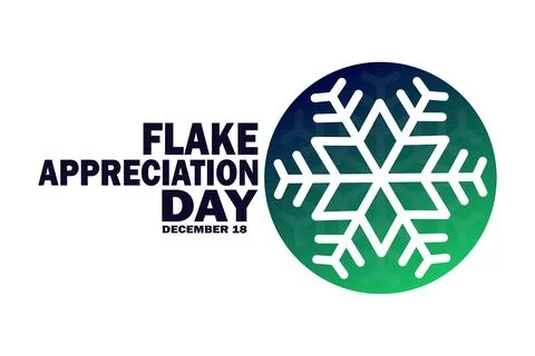 Flake Appreciation Day Illustrazione stock