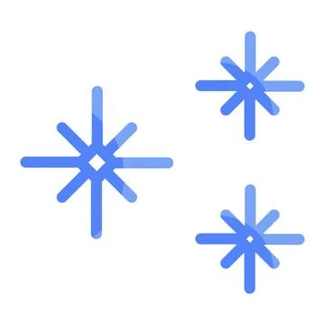 Flake icon in color fill. flat style. Isolated on white background Stock Illustration