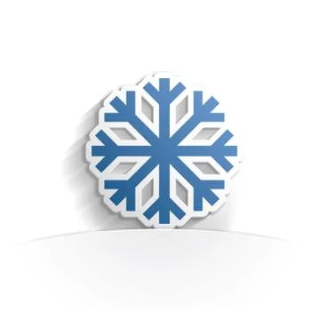 Flake icon paper Stock Illustration