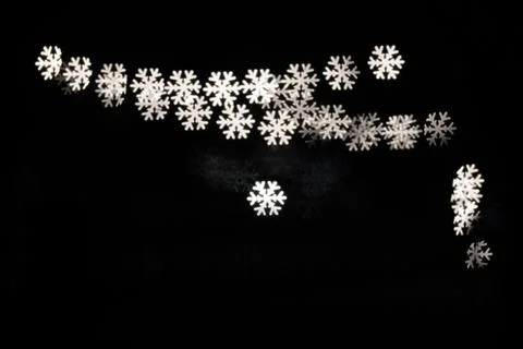 A flake of light formation with colored lights. Soft light focus. 스톡 사진