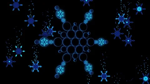 Flake Rotation Looping Animation Stock Footage 73307078