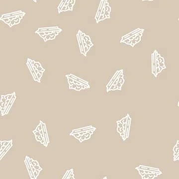Flake salt line vector seamless pattern Stock Illustration
