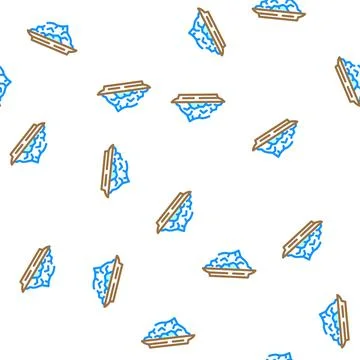 Flake salt vector seamless pattern Stock Illustration