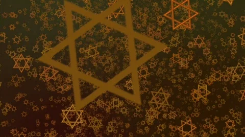 Flakes 2D Star of David forward Stock Footage 544912