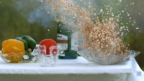 Flakes Exploding In Super Slow Motion 動画素材 232765600