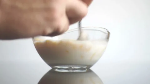 Flakes in the milk Video stock 35088223