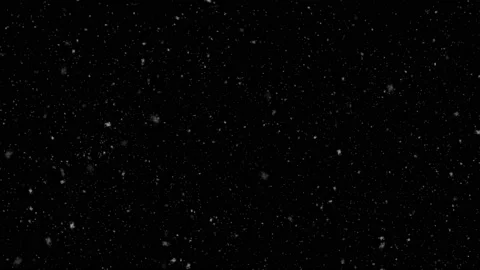 Flakes of snow fall on a black background. Stock Footage 106853722