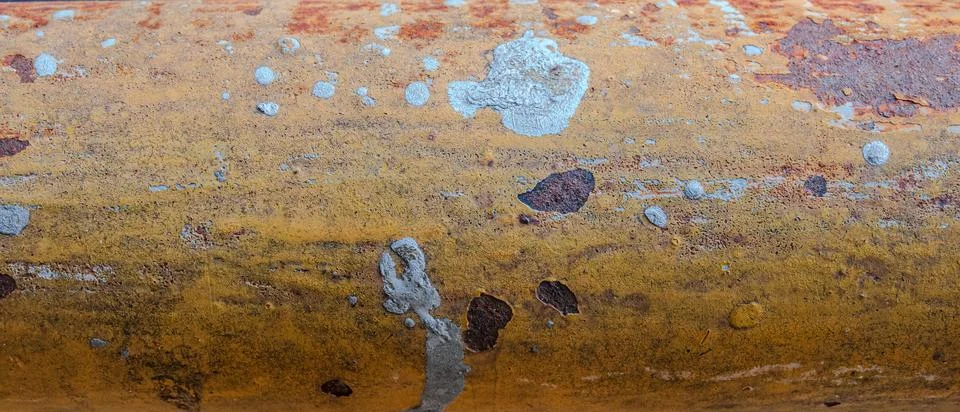 Flaking paint iron pipe surface Stock-Fotos