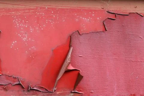 Flaking paint from the metal surface 写真素材