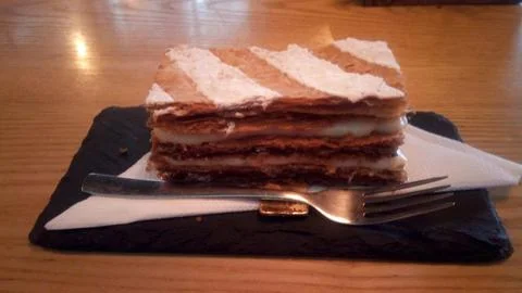 Flaky Mille-feuille Stock Photos
