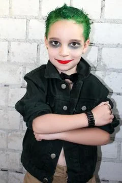 The flamboyant boy. Stock Photos