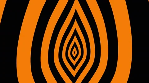 Flame 1 BO 66Concentric oncoming symbol St. George Ribbon Stock Footage 50252670