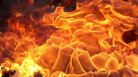 Flame in 10x slow motion Stock Footage 152300571