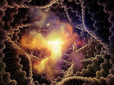 The Flame of Abstract Visualization Stock Illustration