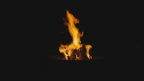 Flame alpha channel, burning bonfire Stockbeeldmateriaal 126254043