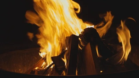 Flame alpha channel, burning bonfire Vidéo 126254045