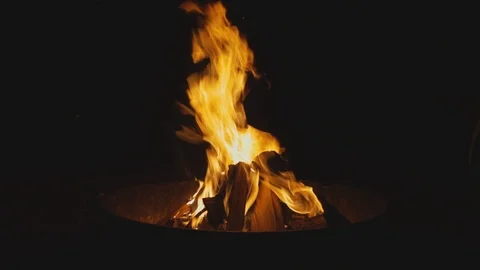Flame alpha channel, burning bonfire Vídeos de archivo 126254049