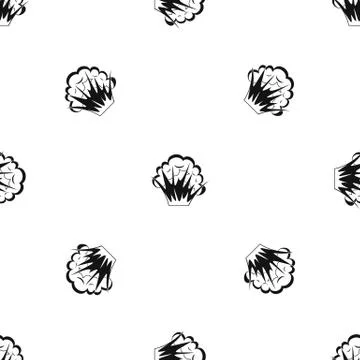 Flame and smoke pattern seamless black Stock Illustration
