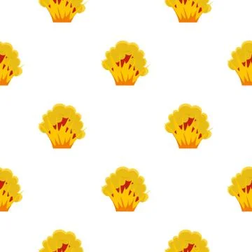 Flame and smoke pattern seamless Stock Illustration
