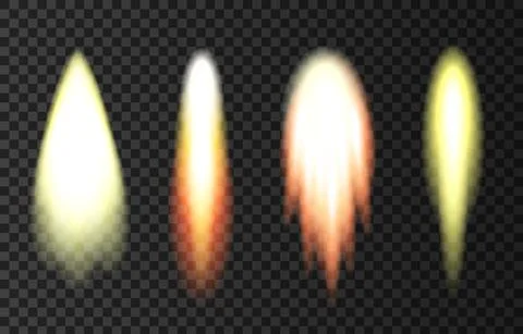 Flame and smoke from space rocket launch. Illustrazione stock