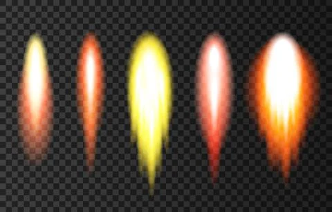 Flame and smoke from space rocket launch. Illustrazione stock