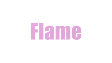 Flame Animated Wordcloud Isolated Stock Footage 107218792
