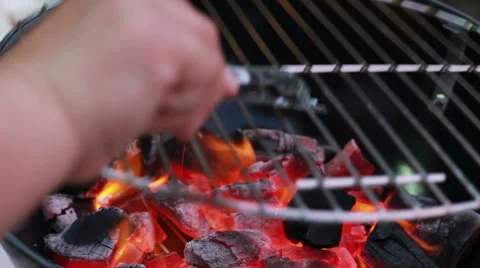 Flame barbecue Stock Footage 35738160