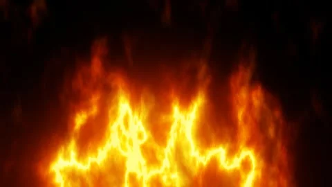 Flame on a black background Stock Footage 276496999